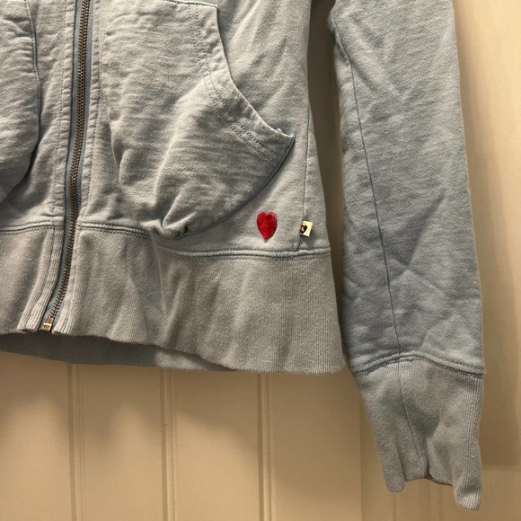 Twisted Heart Women's Soft Zip Up Fleece Faux Shearling Sweatshirt Hoodie Size M - Picture 4 of 6